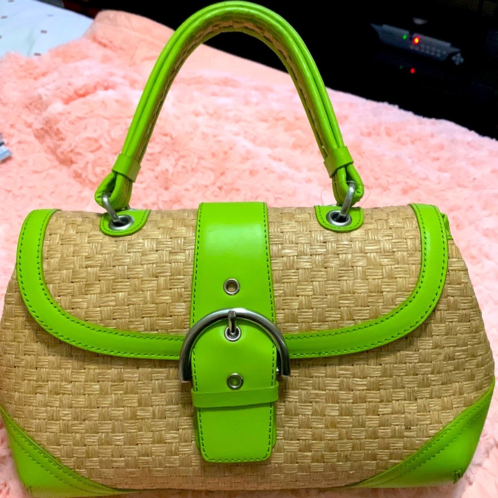 Lime green,summer bag and never used purse.